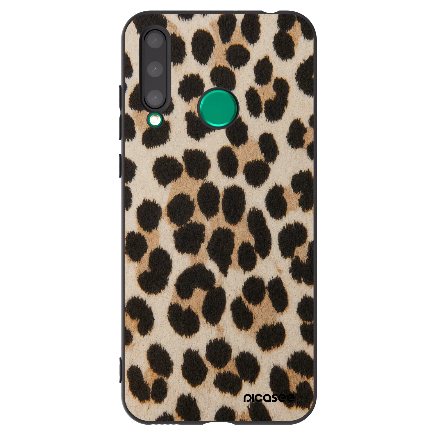 Picasee silikonový černý obal pro Honor 20 Lite - Brown Tiger