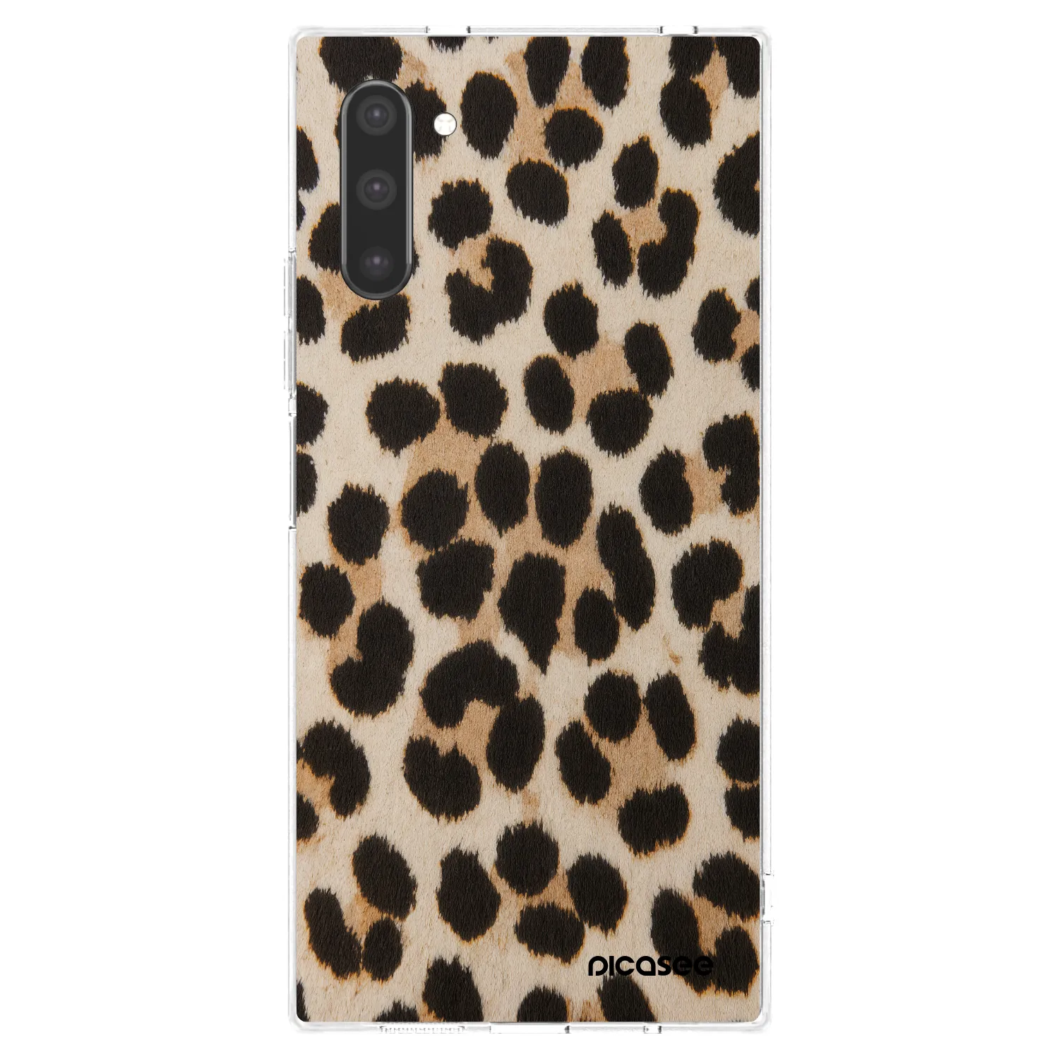 Picasee silikonový průhledný obal pro Samsung Galaxy Note 10 N970F - Brown Tiger