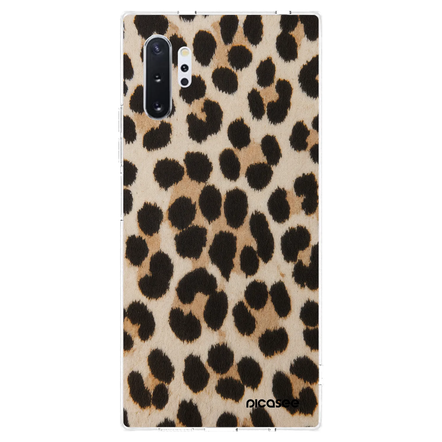 Picasee silikonový průhledný obal pro Samsung Galaxy Note 10+ N975F - Brown Tiger