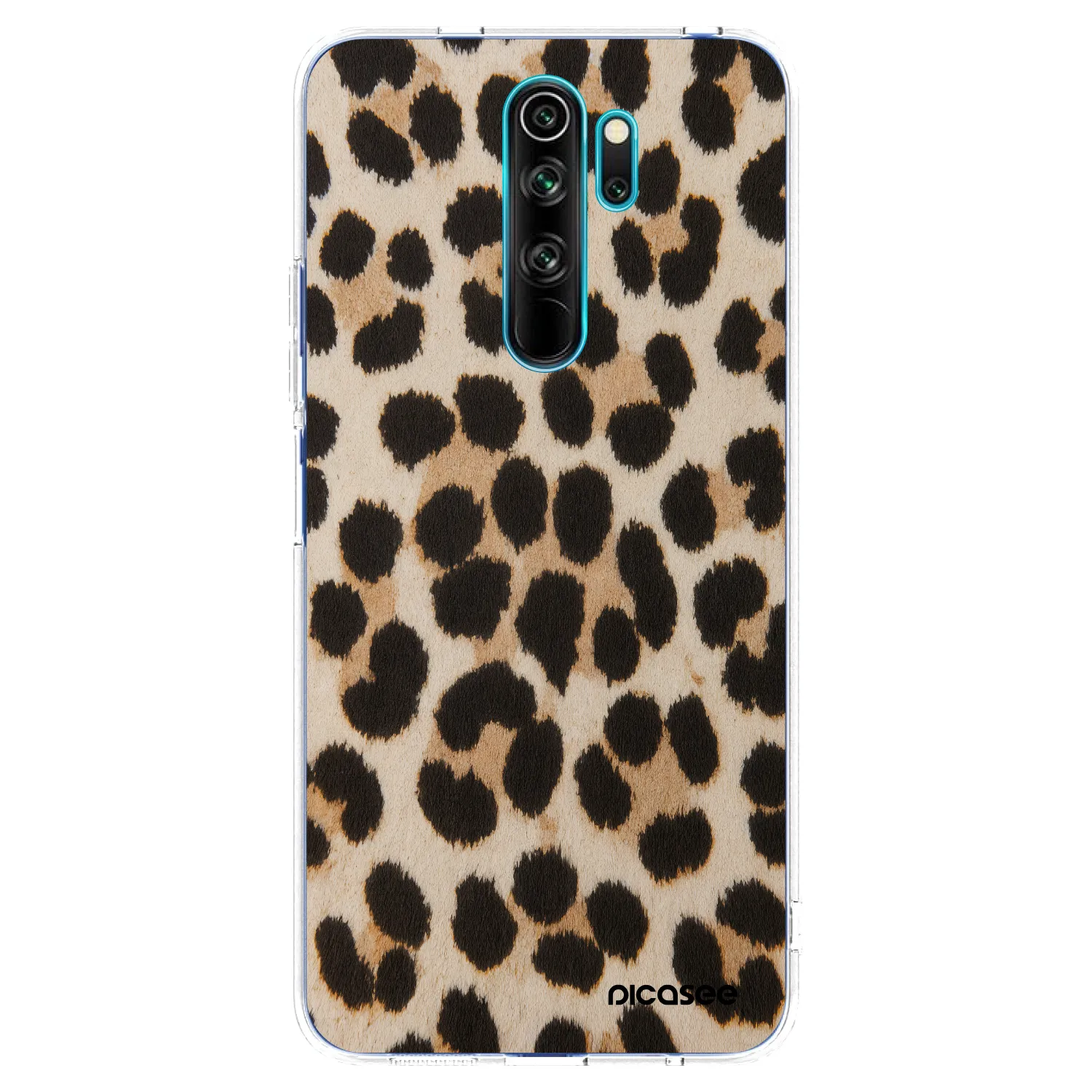 Picasee silikonový průhledný obal pro Xiaomi Redmi Note 8 Pro - Brown Tiger