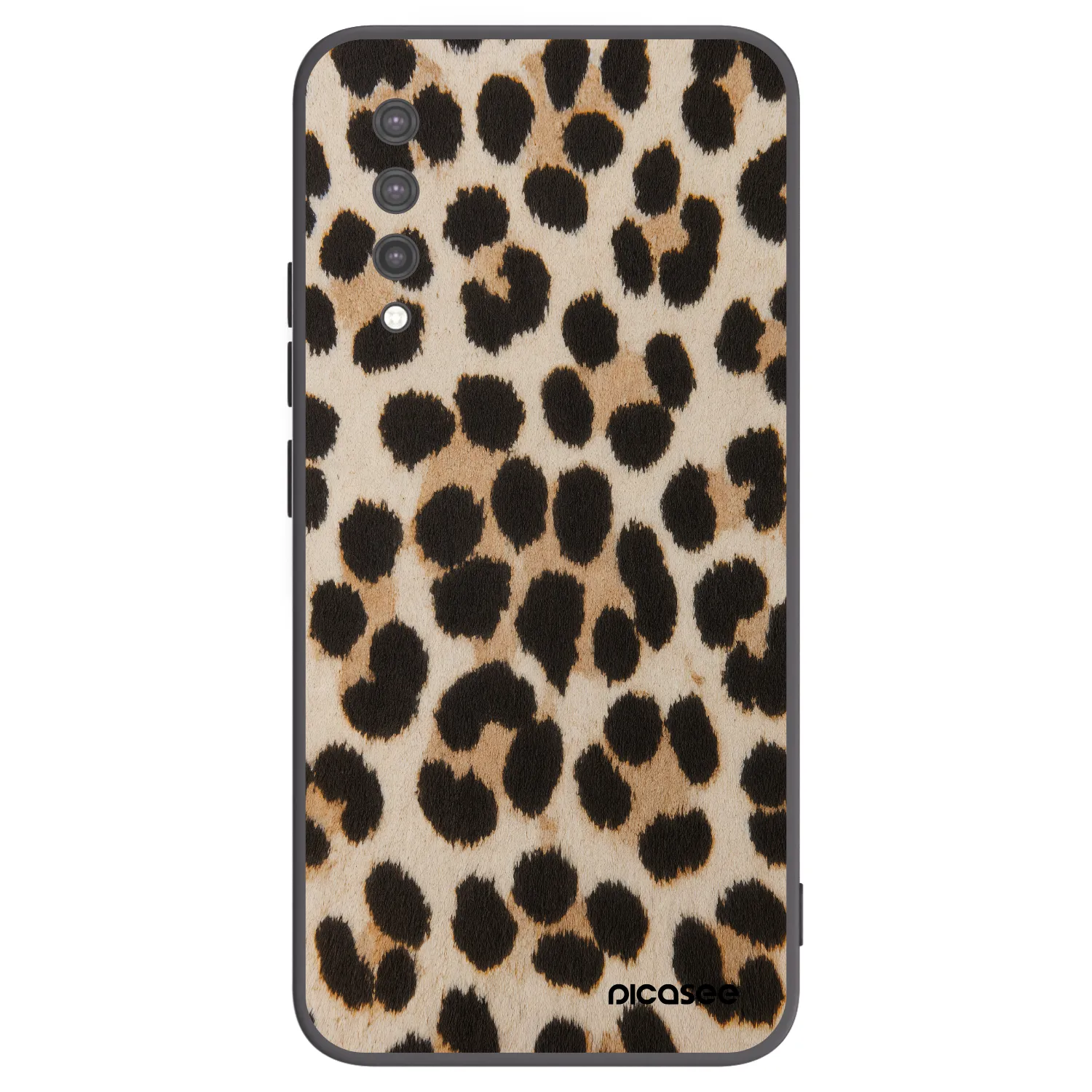 Picasee silikonový černý obal pro Xiaomi Mi 9 Lite - Brown Tiger