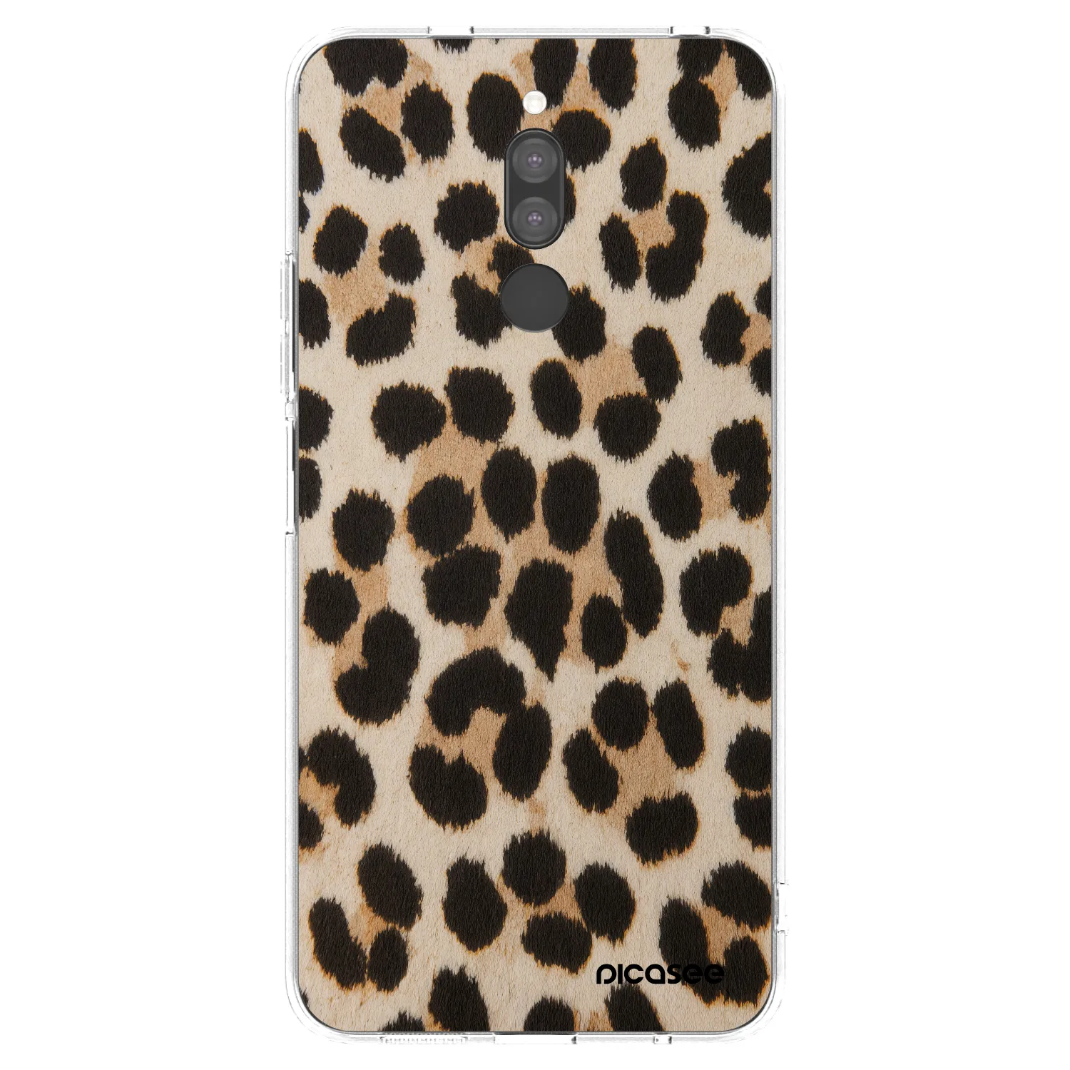 Picasee silikonový průhledný obal pro Xiaomi Redmi 8 - Brown Tiger