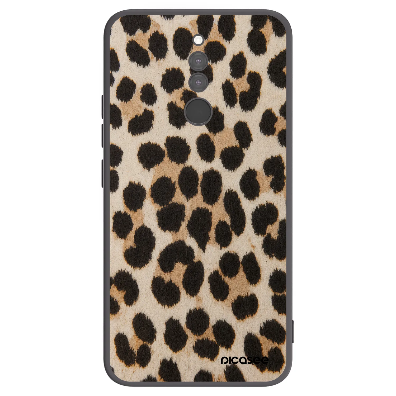 Picasee silikonový černý obal pro Xiaomi Redmi 8 - Brown Tiger