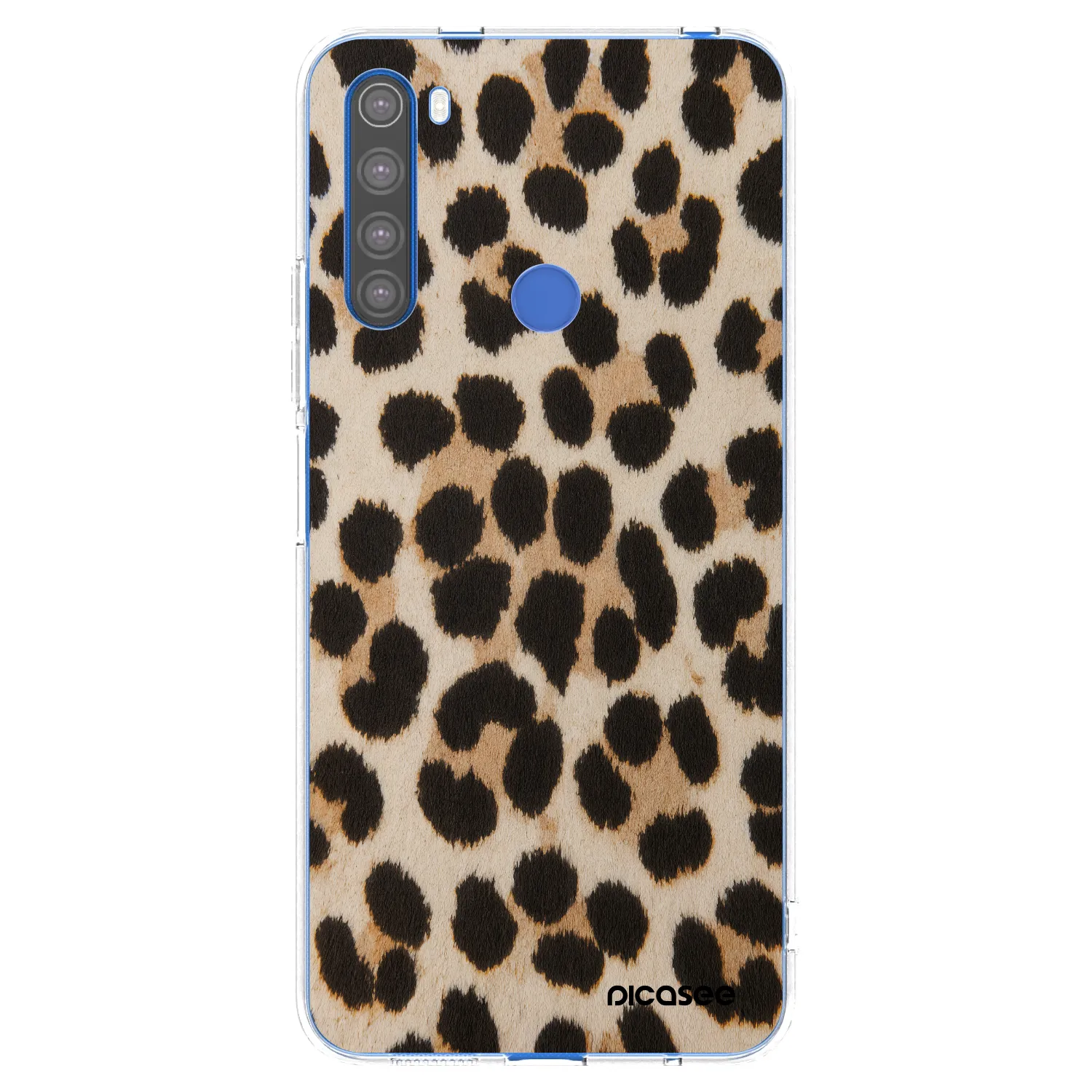 Picasee silikonový průhledný obal pro Xiaomi Redmi Note 8T - Brown Tiger