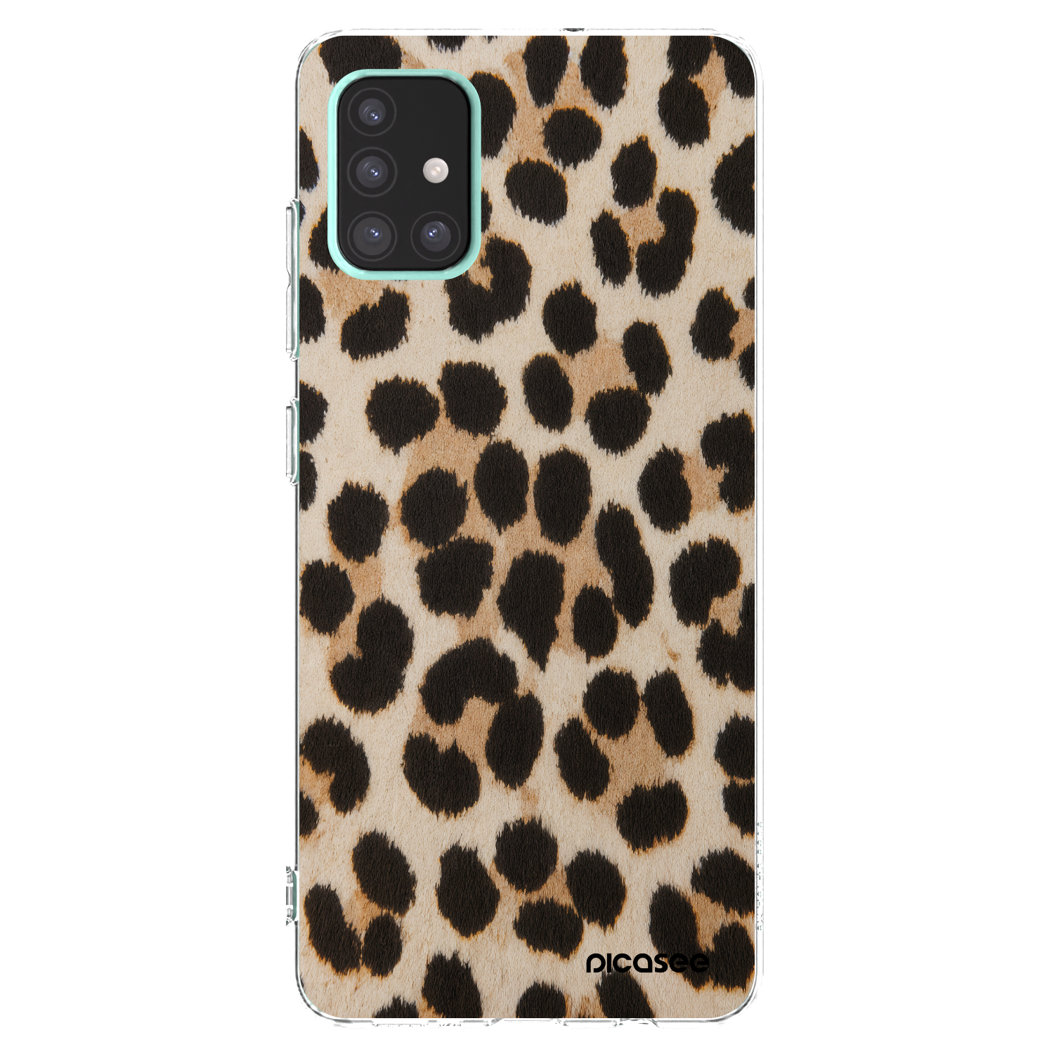 Picasee silikonový průhledný obal pro Samsung Galaxy A51 A515F - Brown Tiger