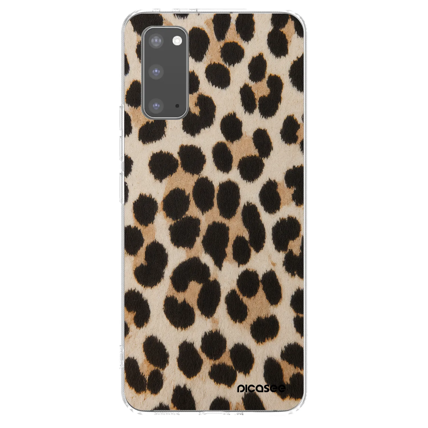 Picasee silikonový průhledný obal pro Samsung Galaxy S20 G980F - Brown Tiger