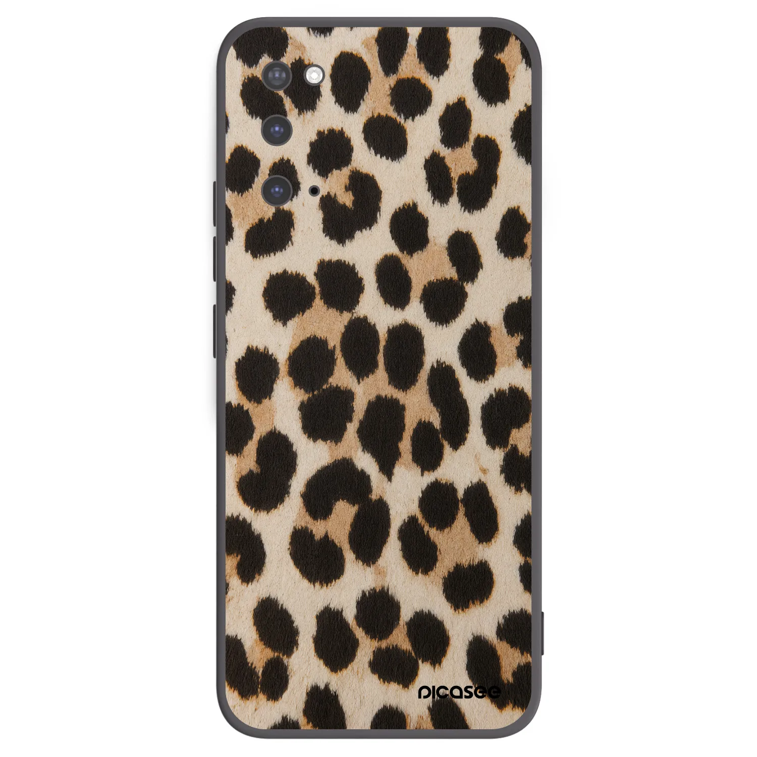 Picasee silikonový černý obal pro Samsung Galaxy S20 G980F - Brown Tiger