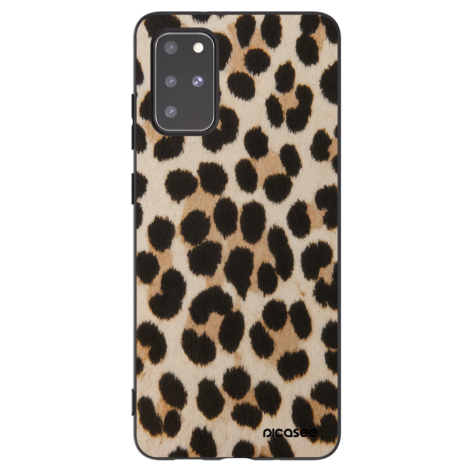 Picasee silikonový černý obal pro Samsung Galaxy S20+ G985F - Brown Tiger