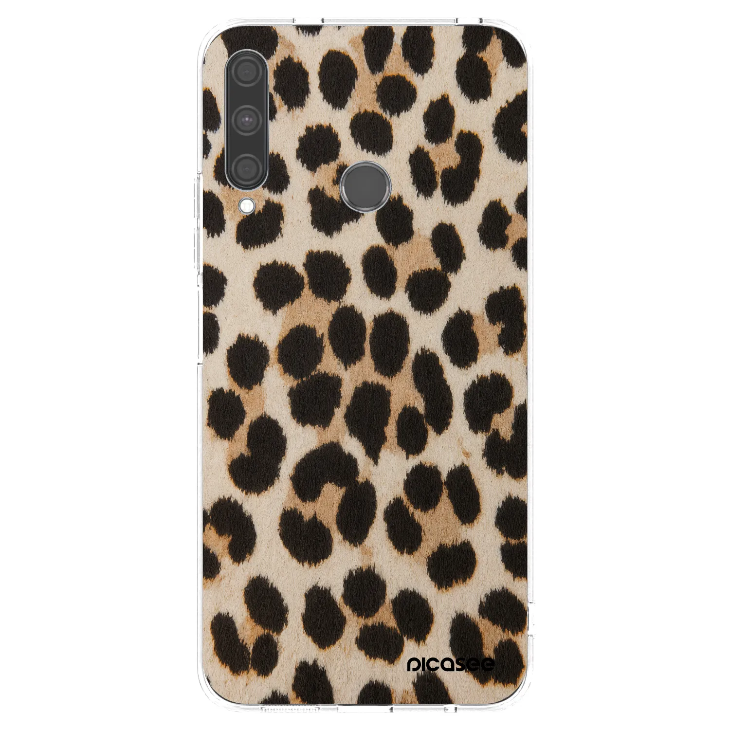 Picasee silikonový průhledný obal pro Huawei P40 Lite E - Brown Tiger
