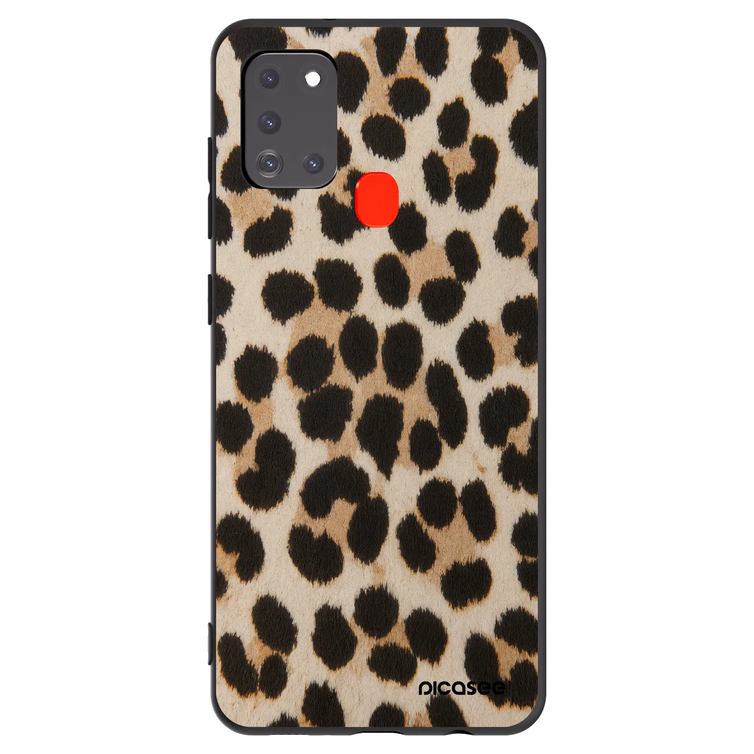 Picasee silikonový černý obal pro Samsung Galaxy A21s - Brown Tiger