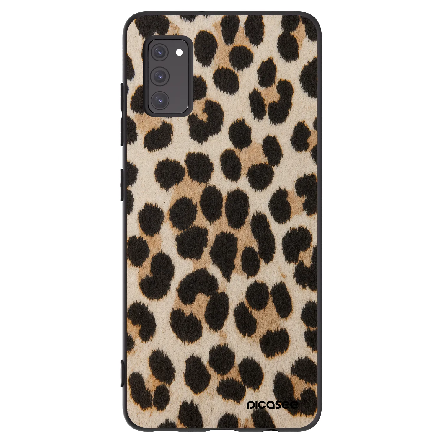Picasee silikonový černý obal pro Samsung Galaxy A41 A415F - Brown Tiger