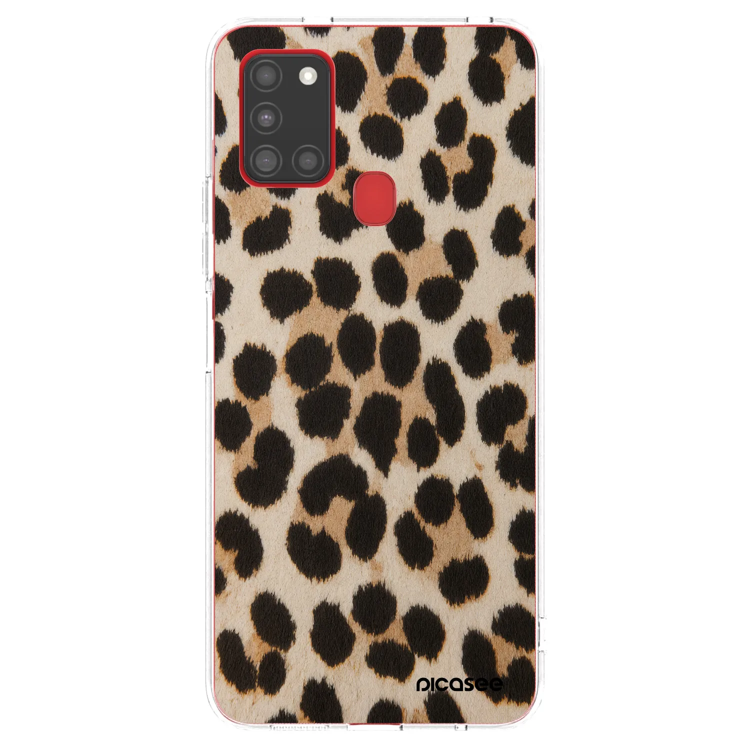 Picasee silikonový průhledný obal pro Samsung Galaxy A21s - Brown Tiger