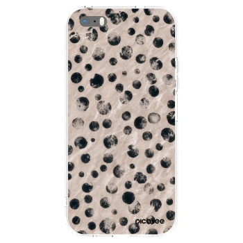 Picasee silikonový průhledný obal pro Apple iPhone 5/5S/SE - Inked