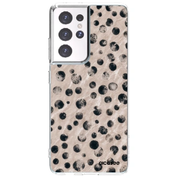 Picasee silikonový průhledný obal pro Samsung Galaxy S21 Ultra 5G G998B - Inked