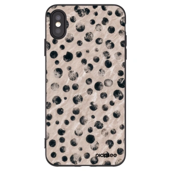 Picasee silikonový černý obal pro Apple iPhone XS Max - Inked