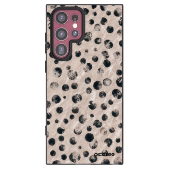 Picasee silikonový černý obal pro Samsung Galaxy S22 Ultra 5G - Inked