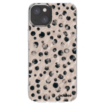 Picasee silikonový průhledný obal pro Apple iPhone 15 Plus - Inked