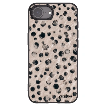 Picasee silikonový černý obal pro Apple iPhone 16e - Inked