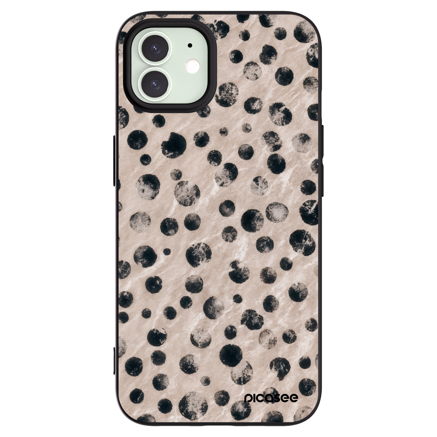 Picasee silikonový černý obal pro Apple iPhone 12 - Inked