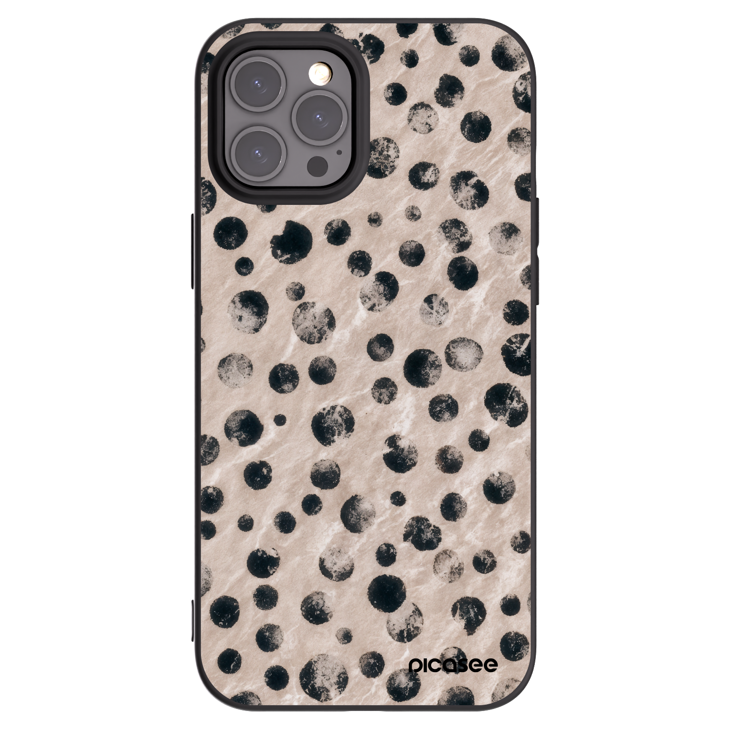 Picasee silikonový černý obal pro Apple iPhone 12 Pro Max - Inked