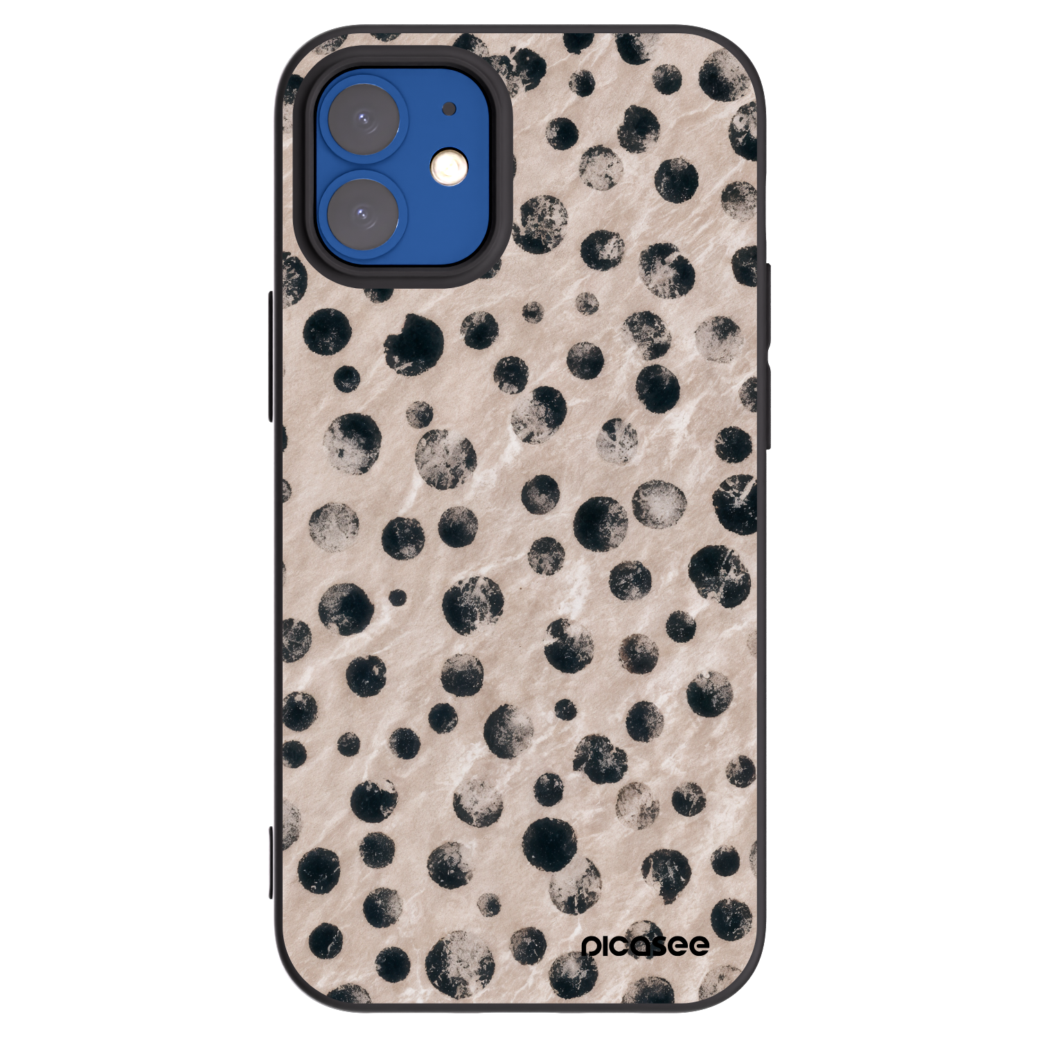 Picasee silikonový černý obal pro Apple iPhone 12 mini - Inked