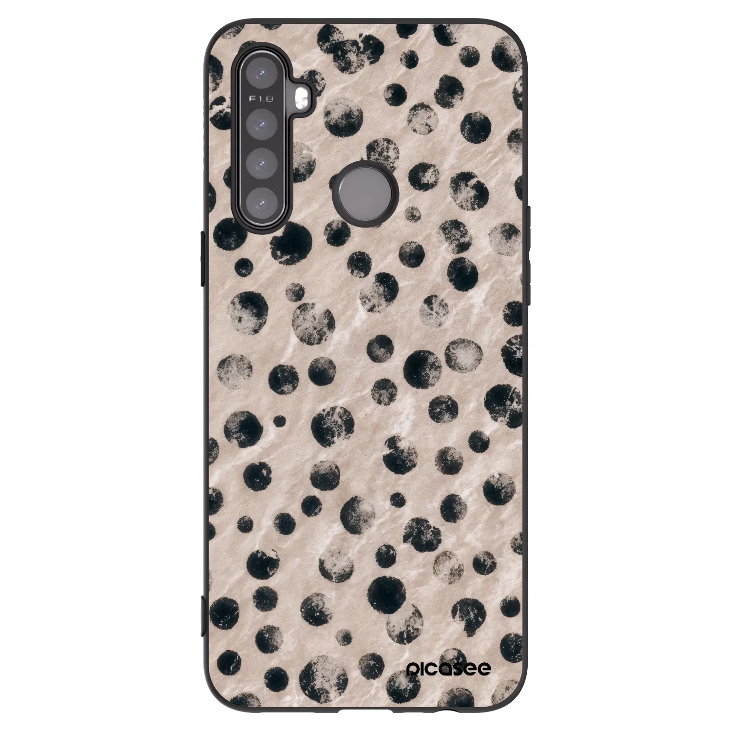 Picasee silikonový černý obal pro Realme 5 - Inked