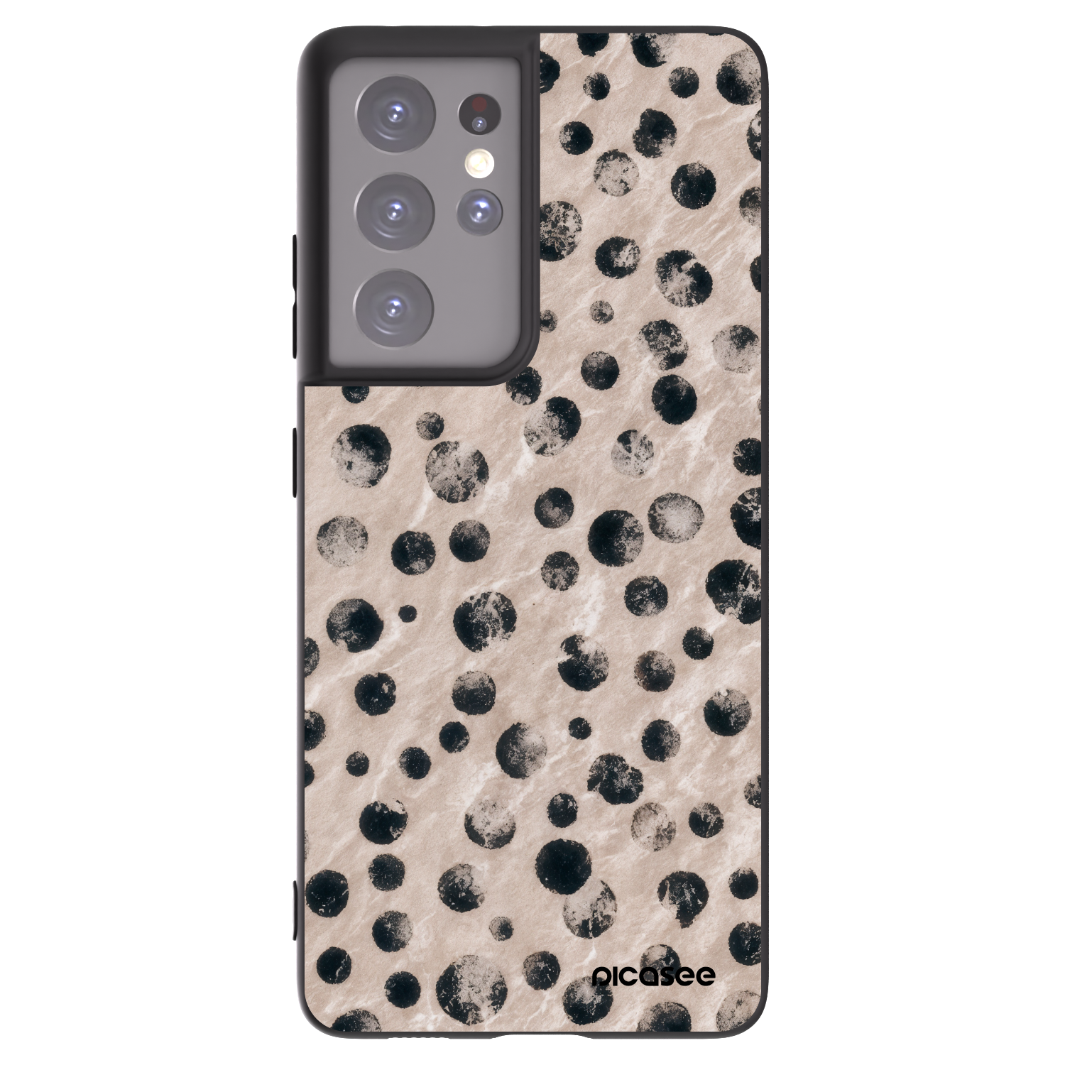 Picasee silikonový černý obal pro Samsung Galaxy S21 Ultra 5G G998B - Inked