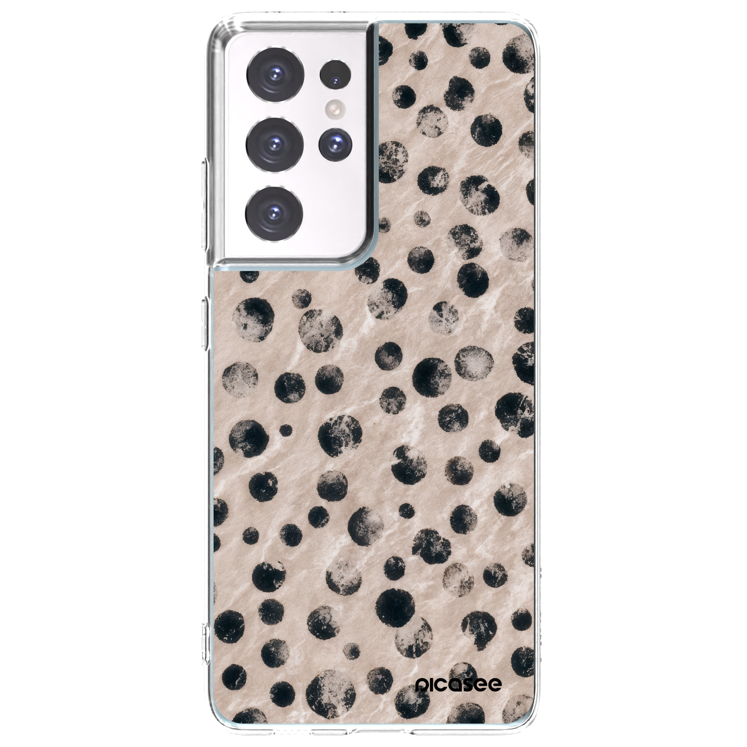 Picasee silikonový průhledný obal pro Samsung Galaxy S21 Ultra 5G G998B - Inked