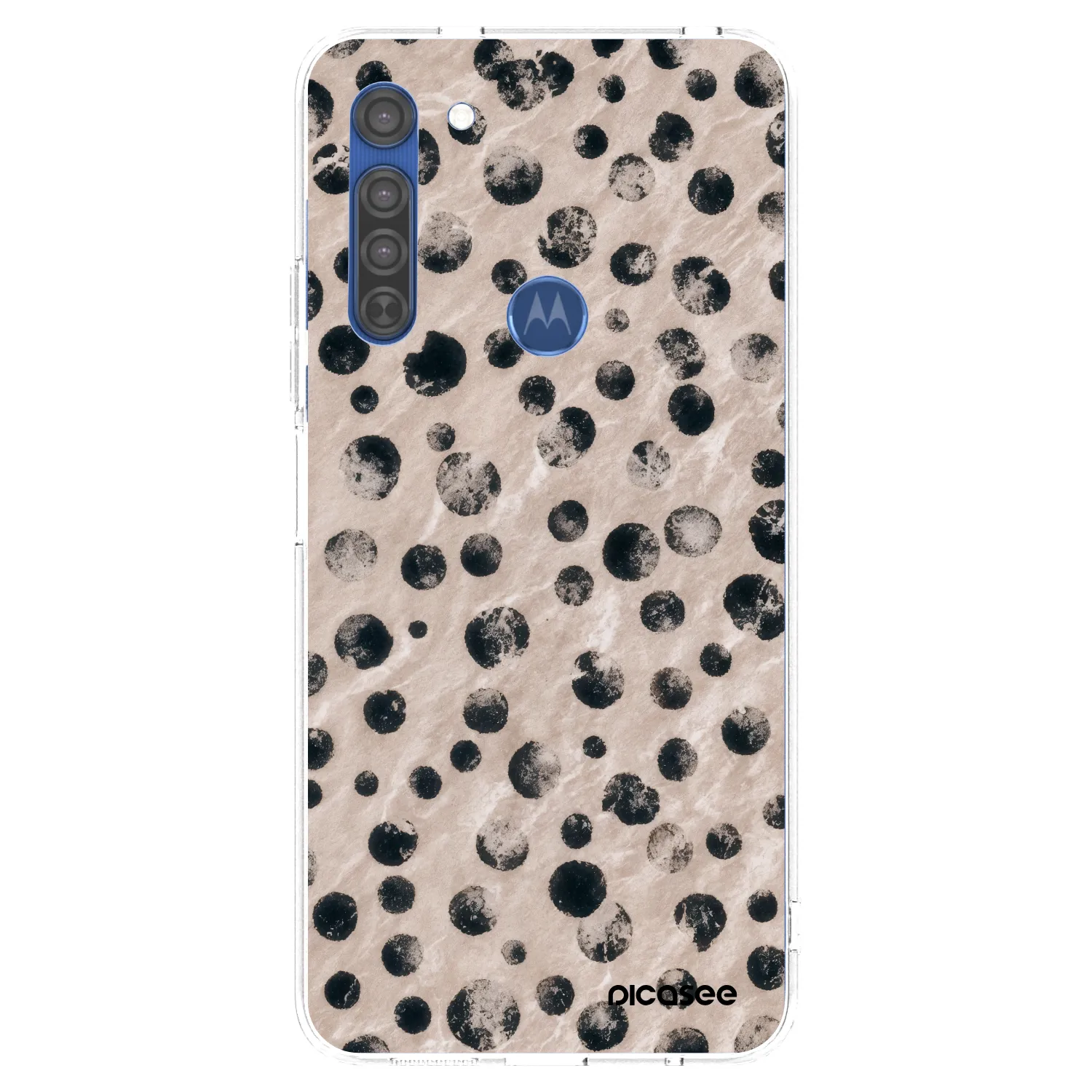 Picasee silikonový průhledný obal pro Motorola Moto G8 - Inked