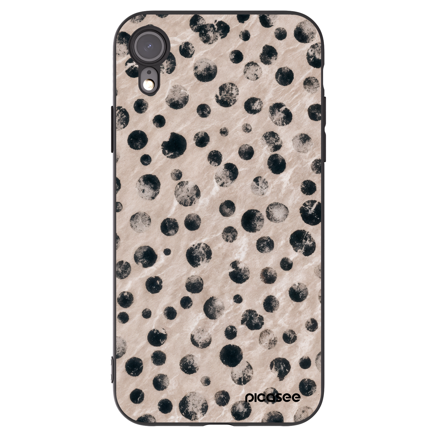 Picasee silikonový černý obal pro Apple iPhone XR - Inked