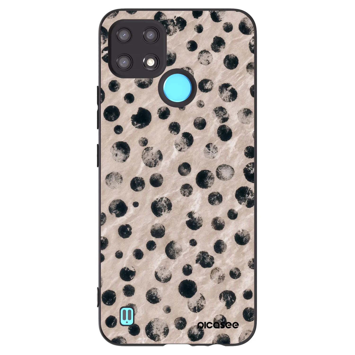 Picasee silikonový černý obal pro Realme C21 - Inked