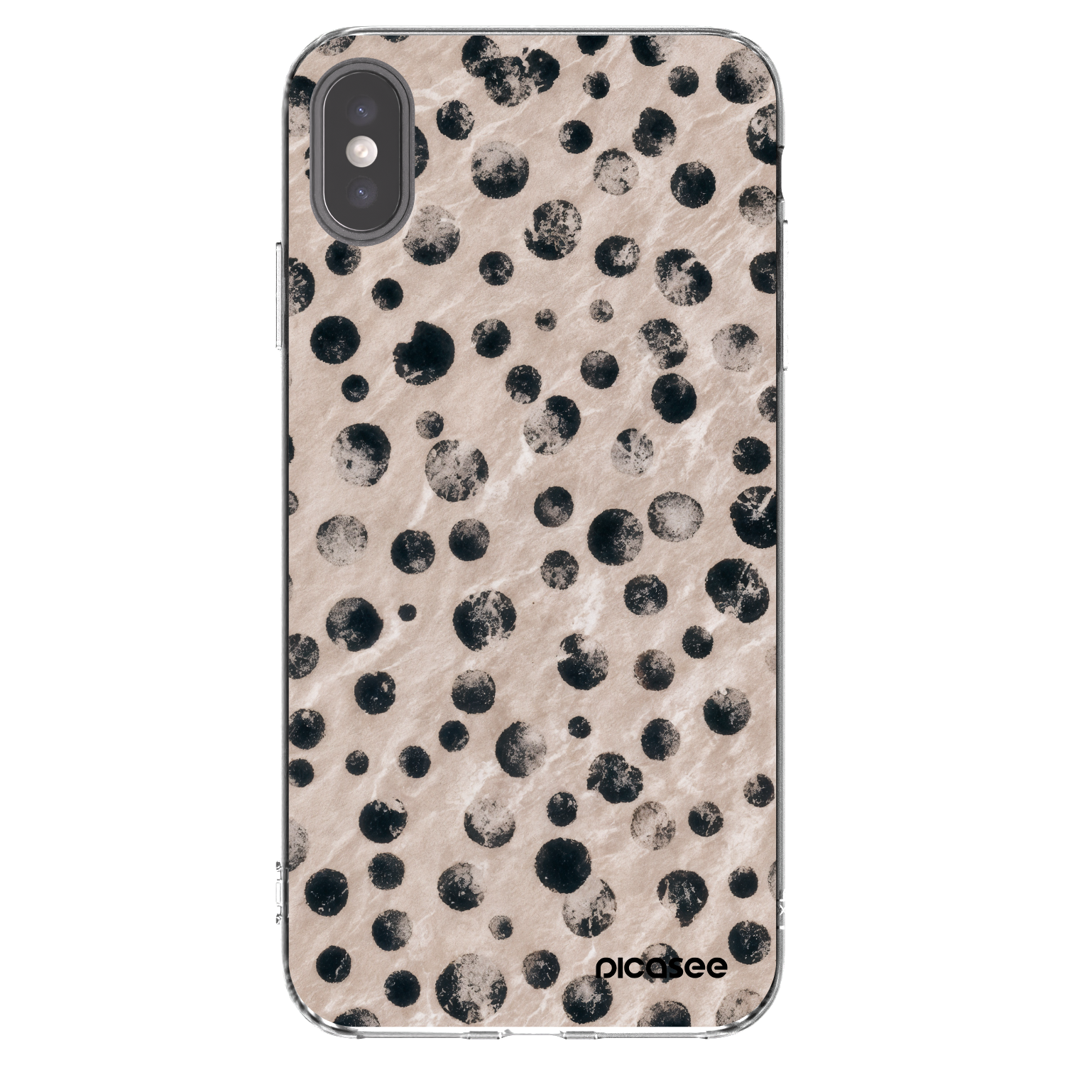 Picasee silikonový průhledný obal pro Apple iPhone XS Max - Inked