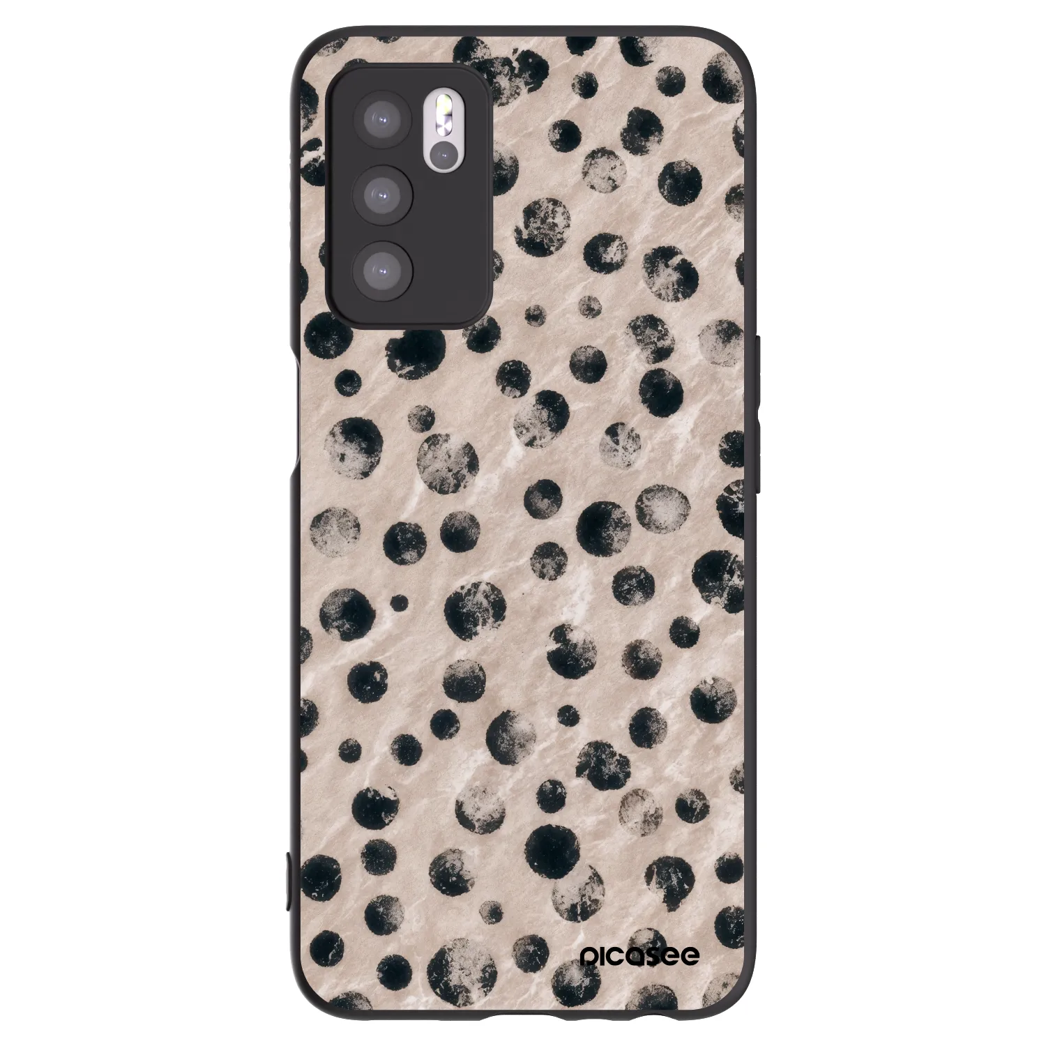 Picasee silikonový černý obal pro OPPO A16s - Inked