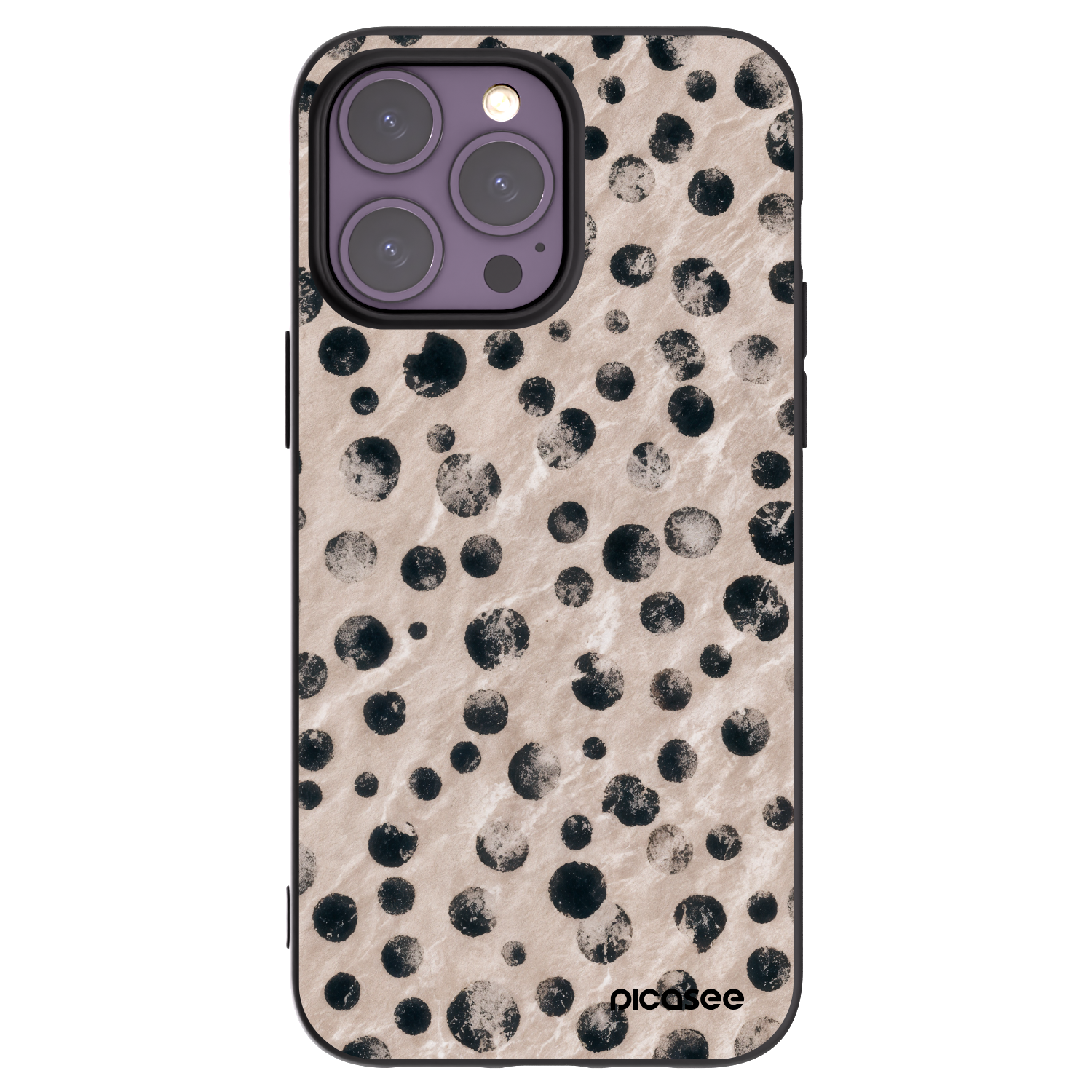 Picasee silikonový černý obal pro Apple iPhone 14 Pro Max - Inked