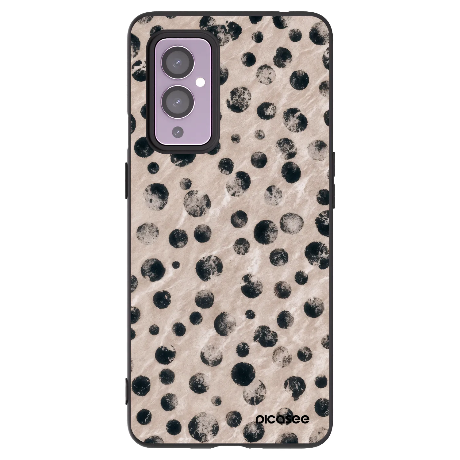 Picasee silikonový černý obal pro OnePlus 9 - Inked