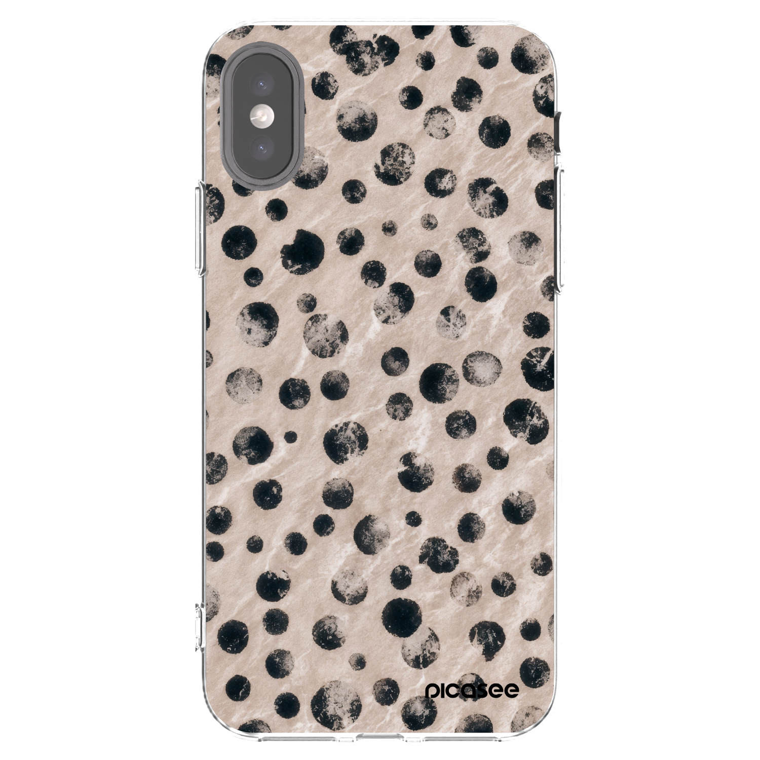 Picasee silikonový průhledný obal pro Apple iPhone X/XS - Inked
