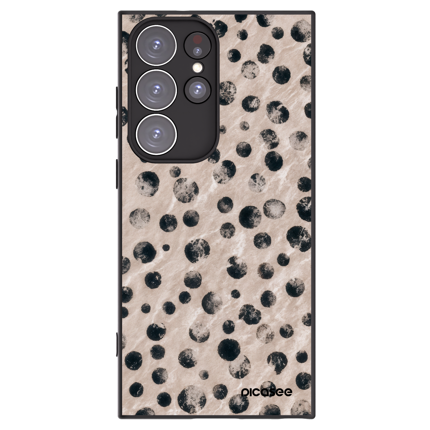 Picasee silikonový černý obal pro Samsung Galaxy S23 Ultra 5G - Inked