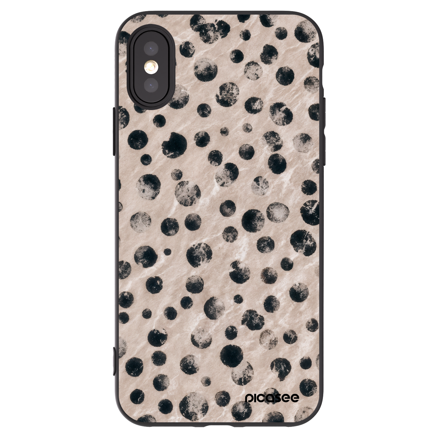Picasee silikonový černý obal pro Apple iPhone X/XS - Inked