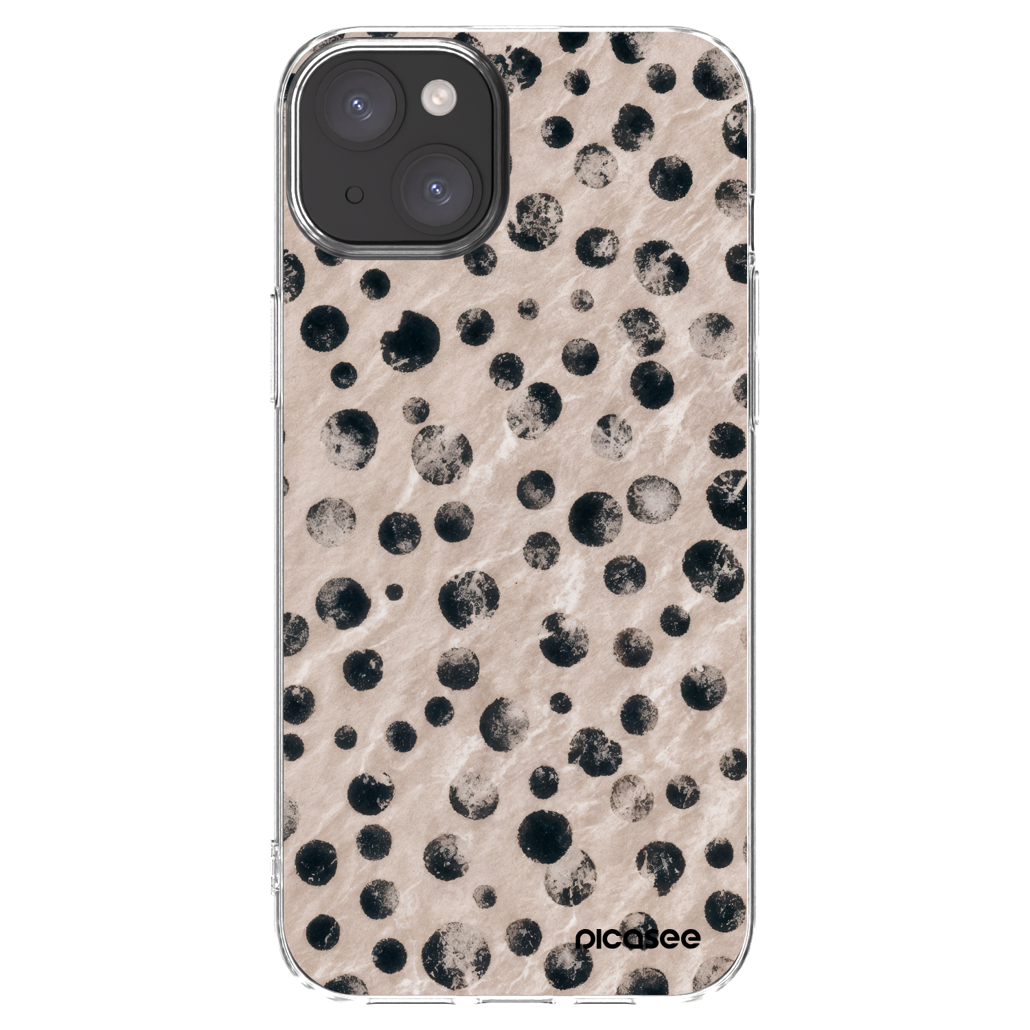 Picasee silikonový průhledný obal pro Apple iPhone 15 Plus - Inked