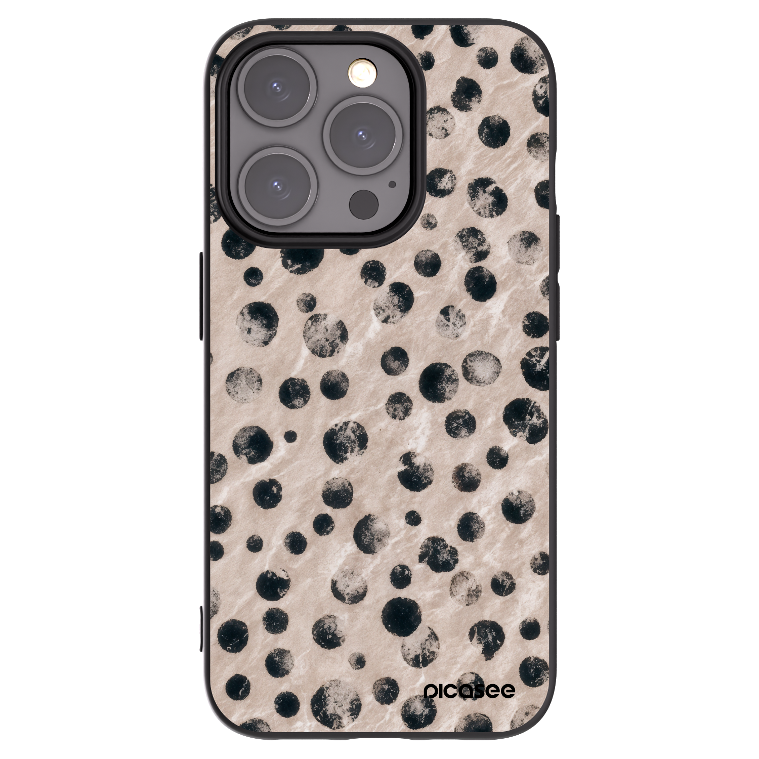 Picasee silikonový černý obal pro Apple iPhone 15 Pro - Inked