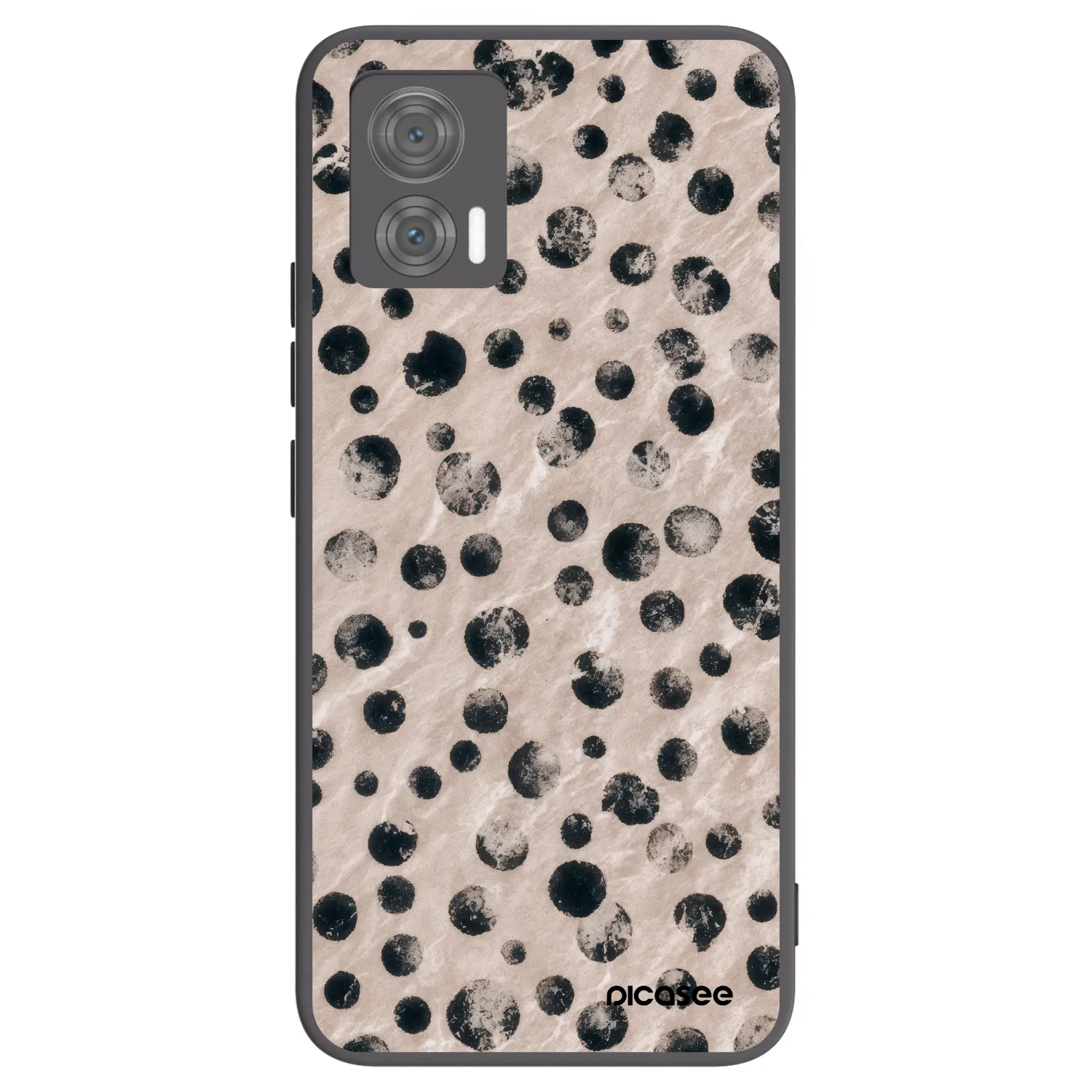 Picasee silikonový černý obal pro Motorola Edge 30 Neo - Inked