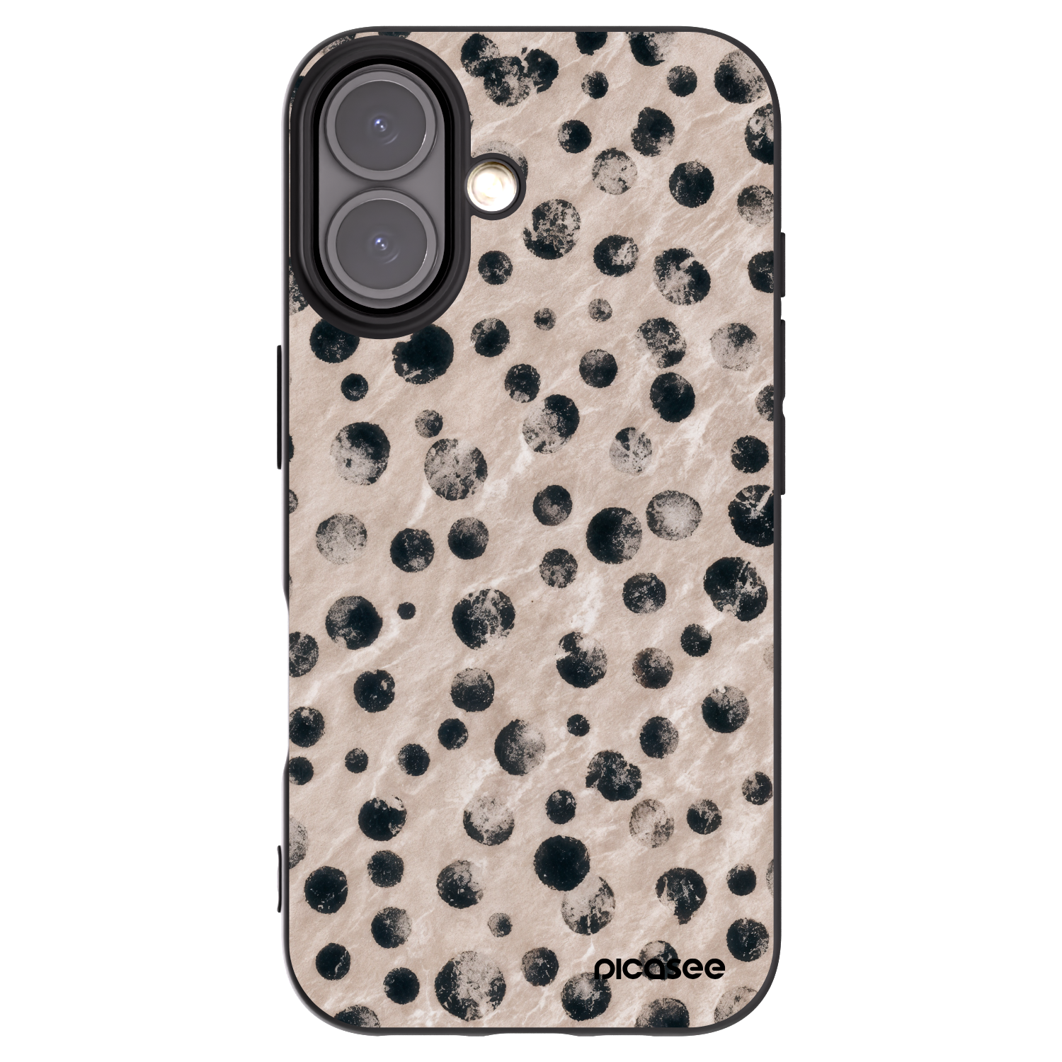 Picasee silikonový černý obal pro Apple iPhone 16 - Inked