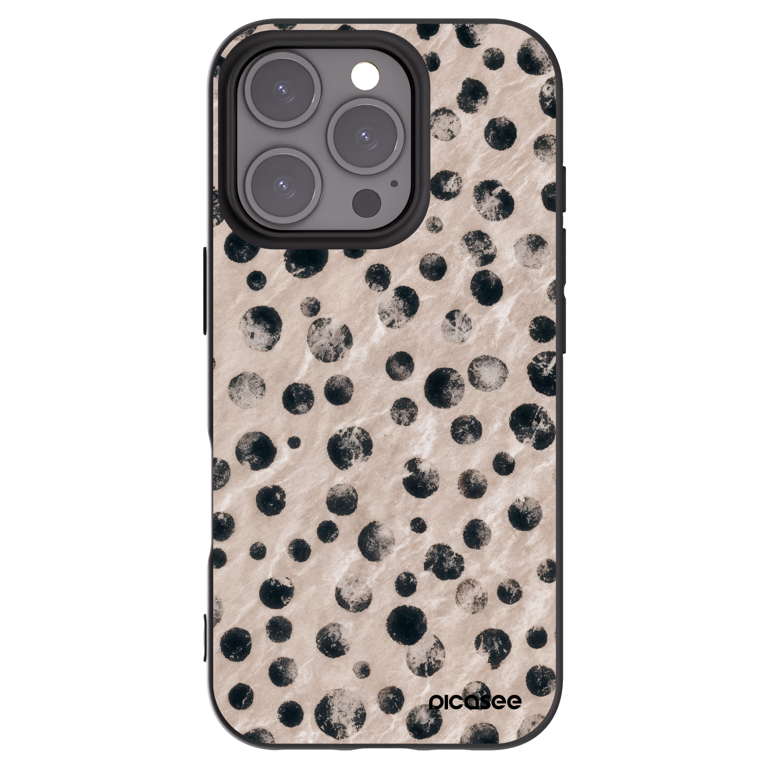 Picasee silikonový černý obal pro Apple iPhone 16 Pro - Inked