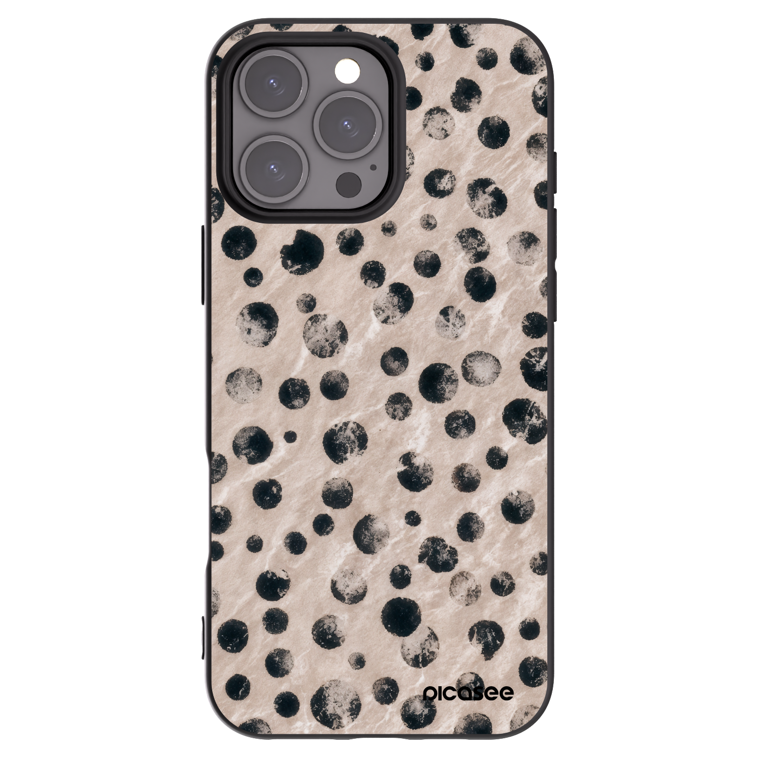 Picasee silikonový černý obal pro Apple iPhone 16 Pro Max - Inked