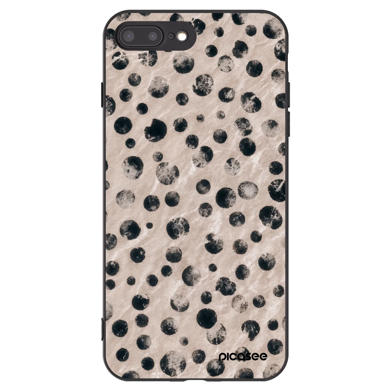 Picasee silikonový černý obal pro Apple iPhone 8 Plus - Inked