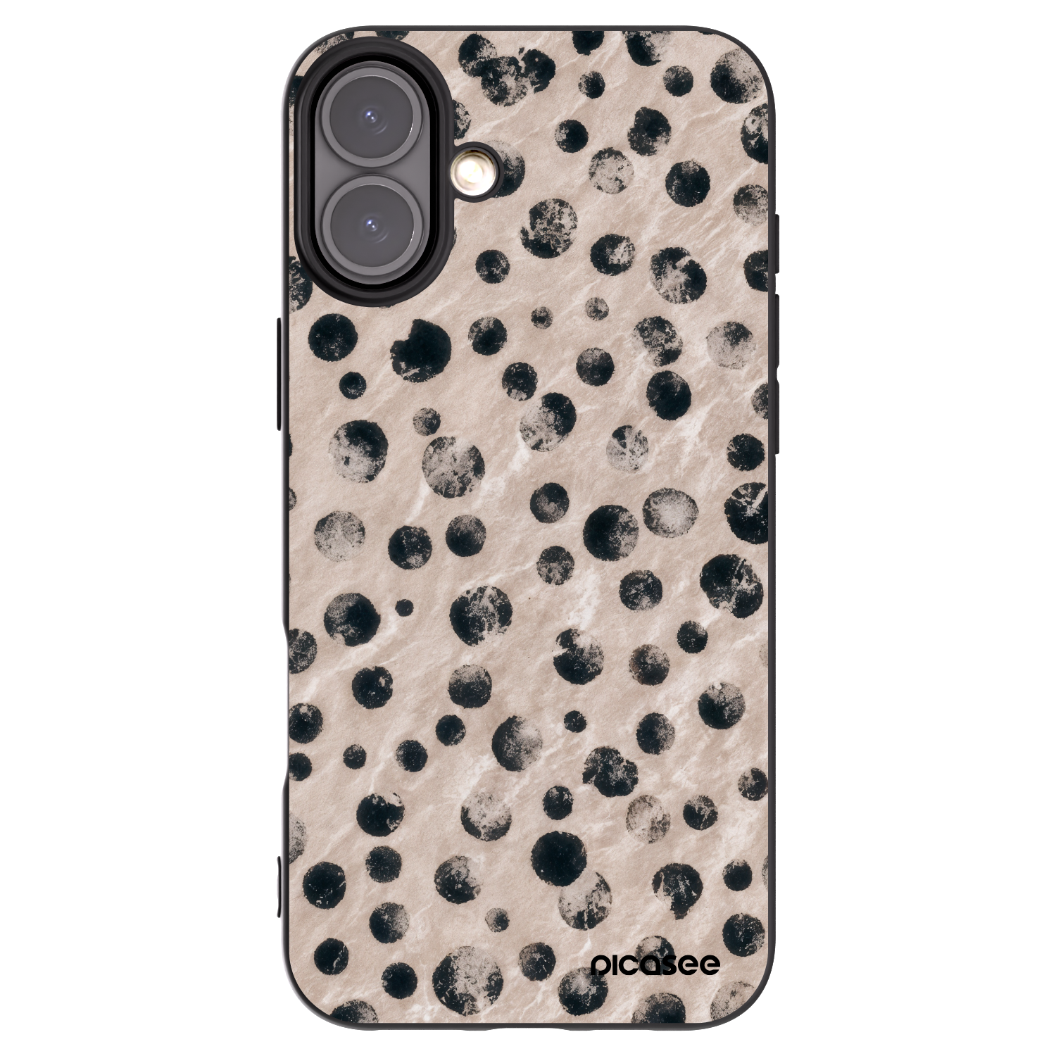 Picasee silikonový černý obal pro Apple iPhone 16 Plus - Inked