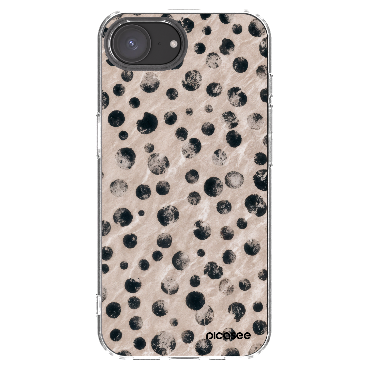 Picasee silikonový průhledný obal pro Apple iPhone 16e - Inked