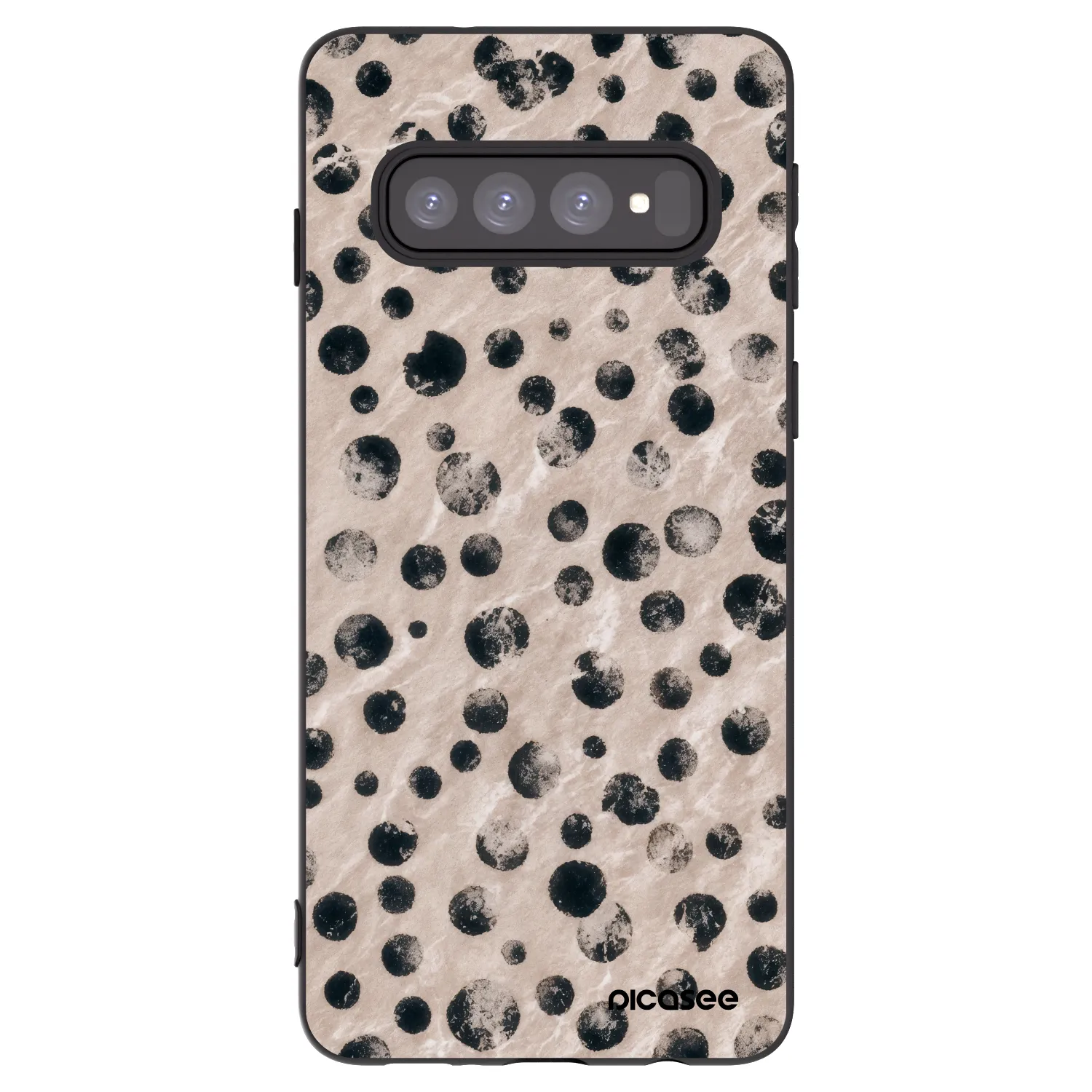 Picasee silikonový černý obal pro Samsung Galaxy S10 G973 - Inked