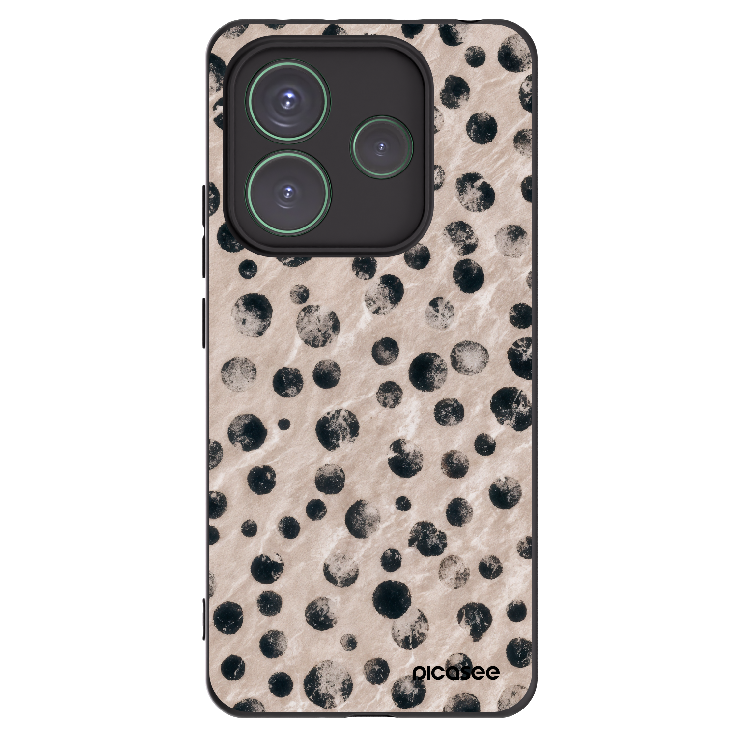 Picasee silikonový černý obal pro Xiaomi Redmi Note 14 5G - Inked