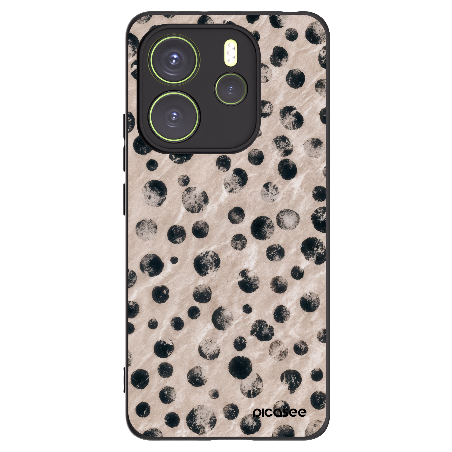 Picasee silikonový černý obal pro Xiaomi Redmi Note 14 4G - Inked
